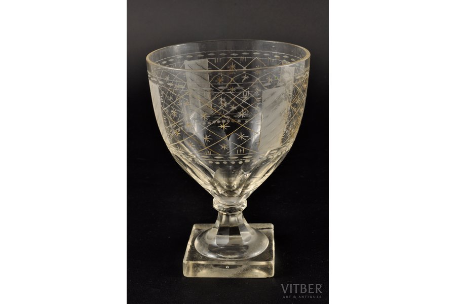 wine glass, the 2nd half of the 19th cent., 14.2 x 10 cm