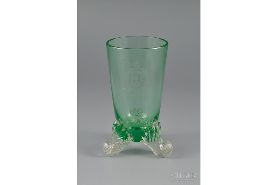 glass, Russian empire ?, the border of the 19th and the 20th centuries, 11.5 cm