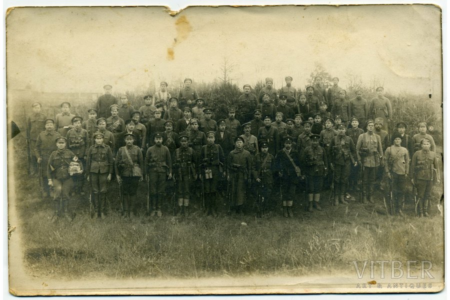 фотография, Латвийская армия, 20-30е годы 20-го века, 14,5x9,8 см