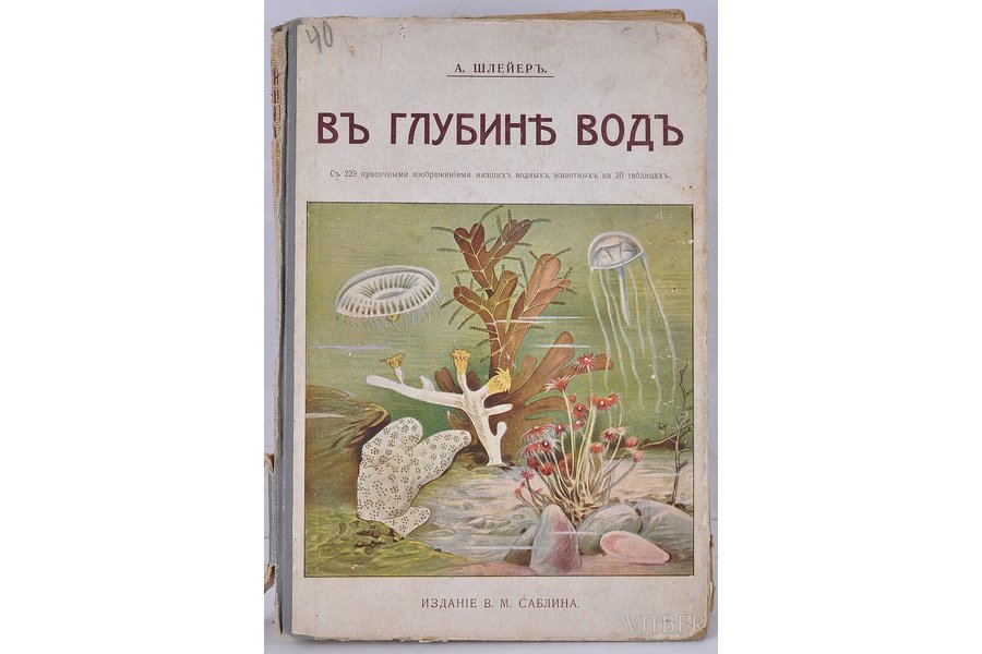 А.Шлейеръ, "Въ глубине водъ", 1912 г., Изданiе В.М.Саблина, Москва, 93 стр.