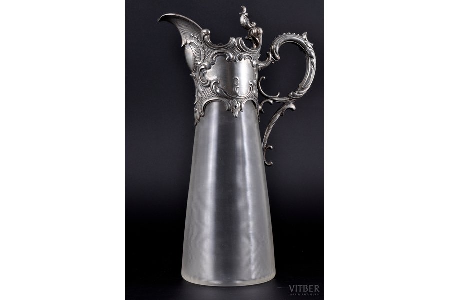 pitcher, the border of the 19th and the 20th centuries, 31 cm, with silvering
