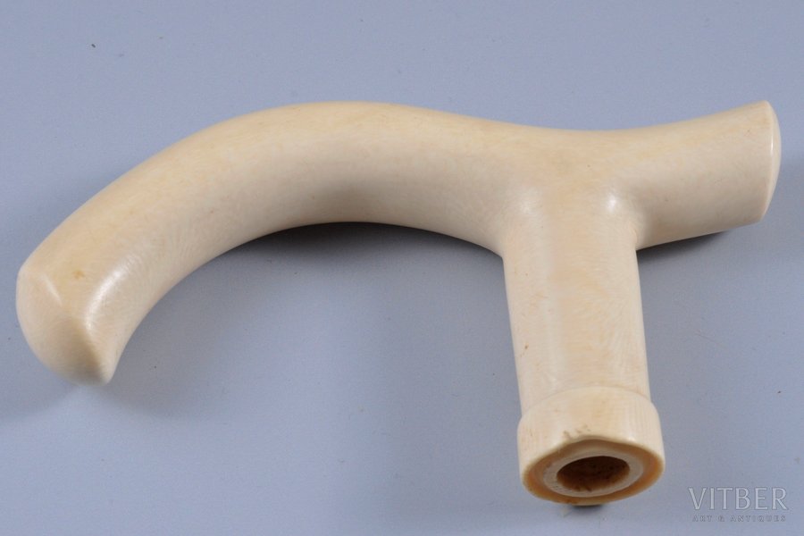 walking stick handle, ivory, weight 103.9 g