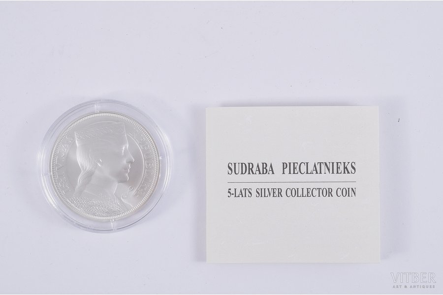 5 lats, 2012, silver, Latvia, 25.00 g, Ø 37.00 mm, Proof