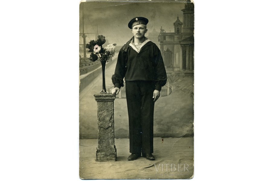 photography, Tsarist Russia, Naval fleet, "Podvodnoe Plavanye", beginning of 20th cent., 14x9 cm