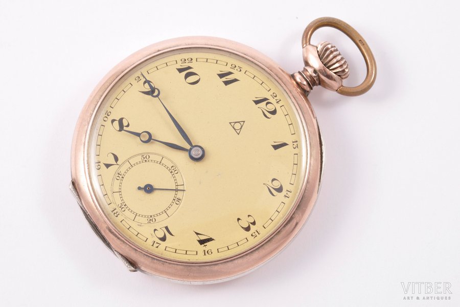 pocket watch, "Alpina", Switzerland, silver, 800 standart, 74.45 g, Ø 50 mm, good condition, working well