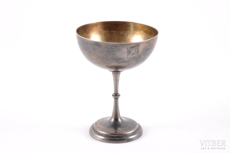 wine glass, silver, 84 standard, 128.95 g, h 11.1, Ø 8.2 cm, 1895, St. Petersburg, Russia