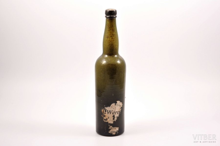 бутылка, Wermuth, закупорена, начало 20-го века, h = 31 см, Ø = 7.1 см