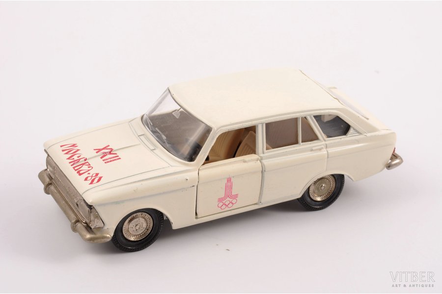 car model, Moskvitch IZH-1500-Hatchback Nr. A12, "Olympic games 1980 in Moscow", metal, USSR, 1979-1980