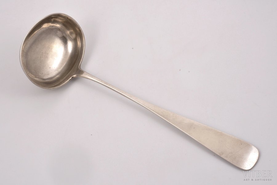 ladle, silver, 84 standard, 146.00 g, 31.9 cm, 1898, St. Petersburg, Russia