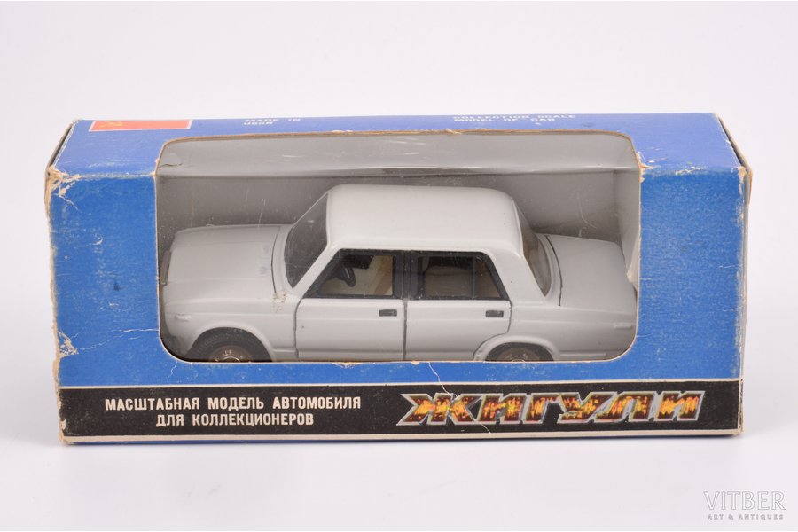 car model, VAZ 2107 Nr. A40, metal, USSR, ~ 1987