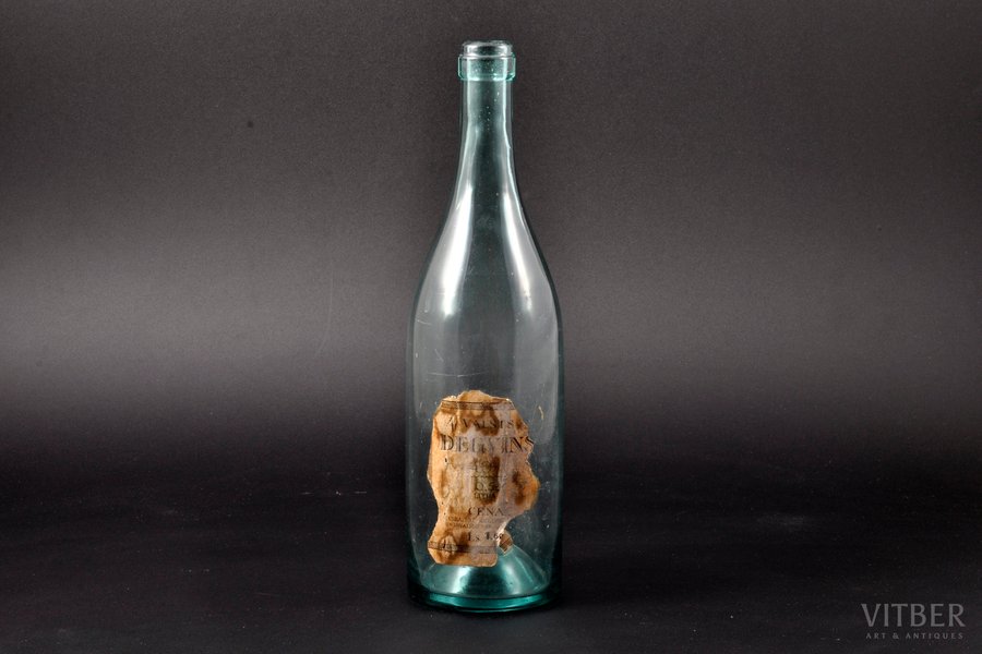 pudele, Valsts degvīns 40%, 0.5 litra, 1937, Latvija, 20 gs. 30tie gadi, h = 26.3 cm