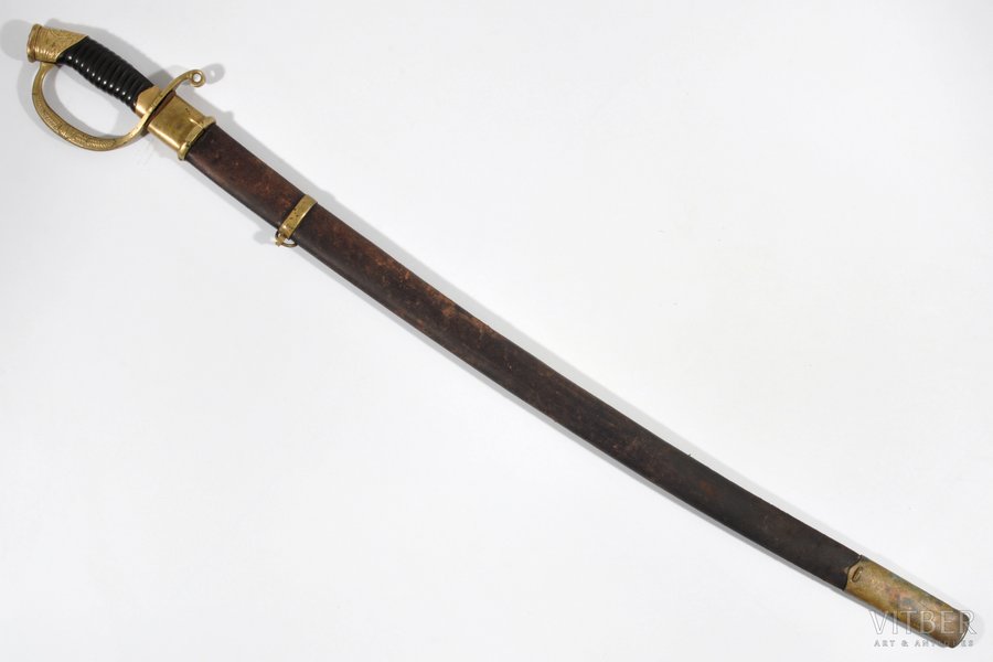 zobens, dragūna, "Andrejs Sidorovs", asmeņa garums 86.8 cm, zobena spals 13.8 cm, Krievijas impērija, 19. un 20. gadsimtu robeža