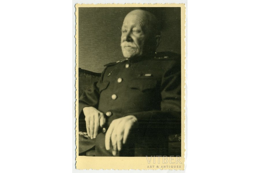 photography, USSR, Yevgeniy Barsukov (1866 — 1957) - Russian and Soviet Commander, scientist, Major General of Artillery (1944), PhD of Military Sciences, professor, a member of the Academy of Artillery Sciences, beginning of 20th cent., 13 x 8.6 cm