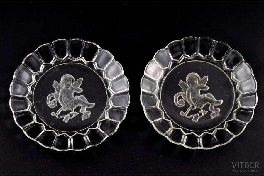 pair of plates, Maltsev Factory, Russia, Ø  14.4 cm