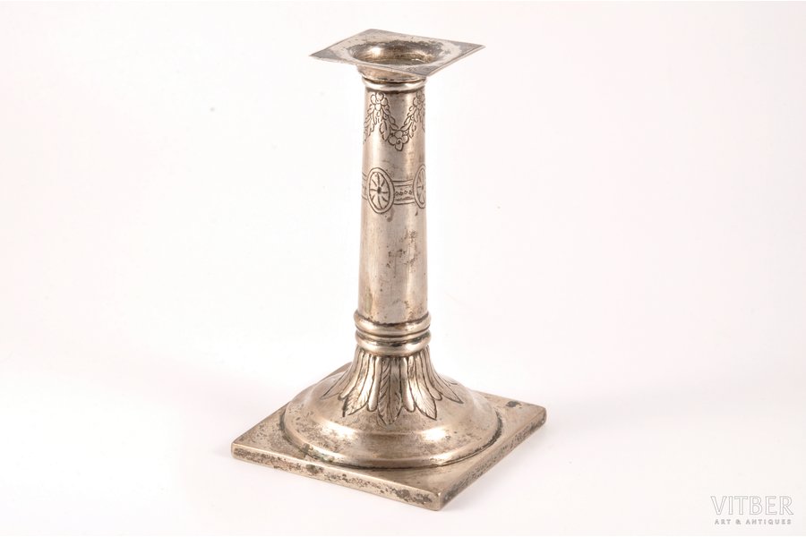svečturis, sudrabs, 12 лот (750) prove, 178.65 g, 16 cm, 1809-1812 g., Prūsija