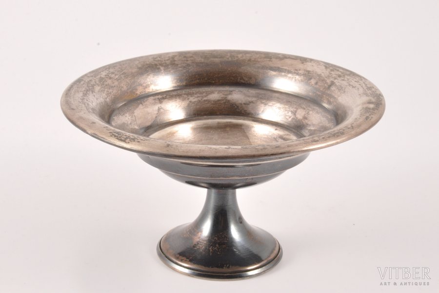 utensils for ice cream, silver, 875 standard, 57.65 g, Ø 11 cm, the 30ties of 20th cent., Latvia
