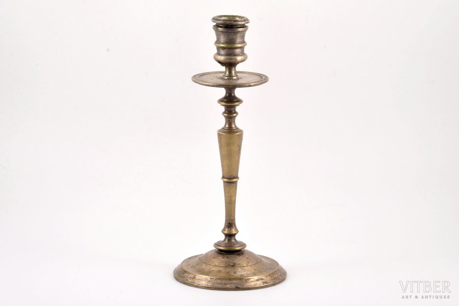 candlestick, Влагинъ, silver plated, Russia, the border of the 19th and the 20th centuries, h 23 cm
