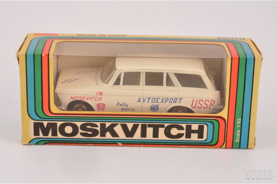 car model, Moskvitch 427 Nr. A4, "Rally service", metal, USSR, 1979-1981