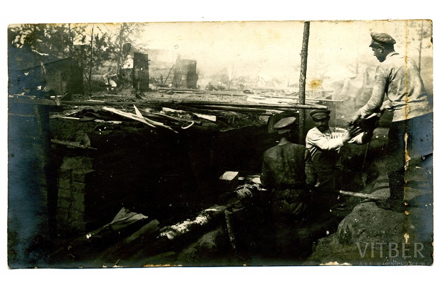 фотография, Царская Россия, фронтовая хлебопекарня, начало 20-го века, 17 x 9.8 см