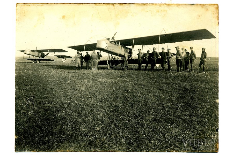 photography, Tsarist Russia, aviation unit, beginning of 20th cent., 16.6 x 12.2 cm