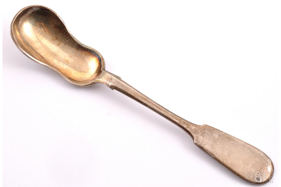 caviar spoon, silver, 84 standard, 38.75 g, 15.4 cm, the end of the 19th century, Moscow, Russia