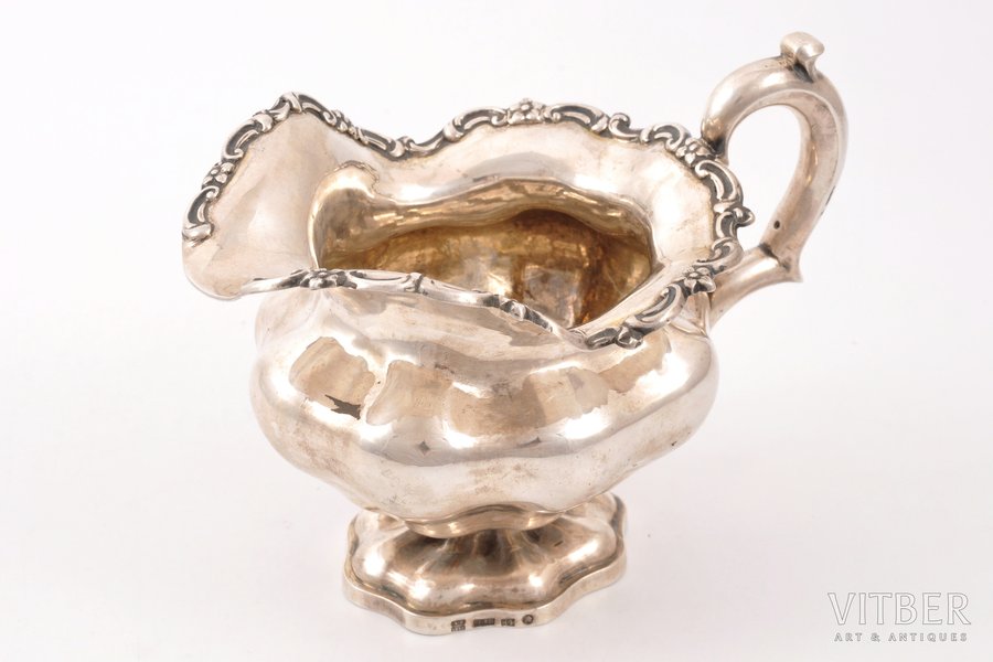 cream jug, silver, 84 standard, 170.55 g, h 11.2 cm, 1849, St. Petersburg, Russia