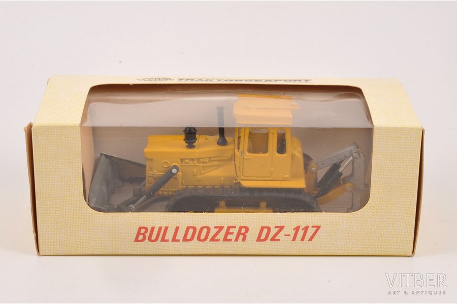 car model, Bulldozer DZ-117, T-2, metal, USSR
