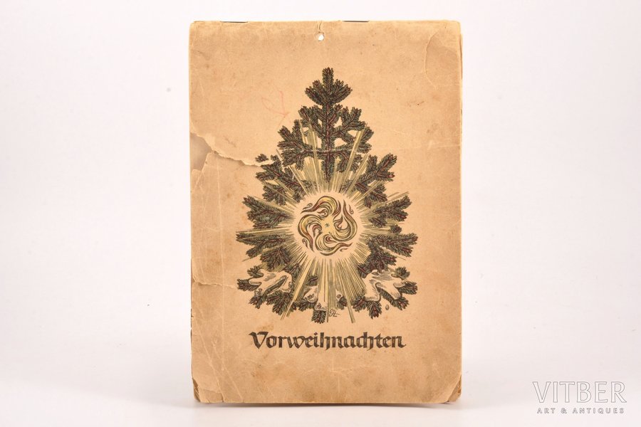 adventes sienas kalendārs bērniem, Vorweihnachten, izdevējs Zentralverlag der NSDAP, Minhene, 1942-1943 g., 23 x 16.2 cm
