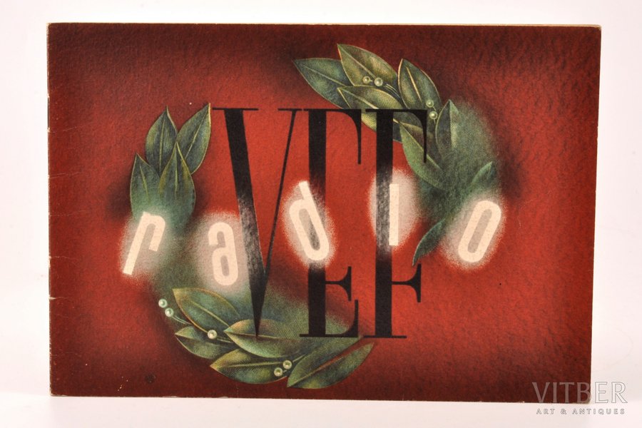 "VEF radio reklāmas katalogs", 1940 g., Rīga, Grāmatspiestuves A/S "Rota", 15.6 x 22.6 cm