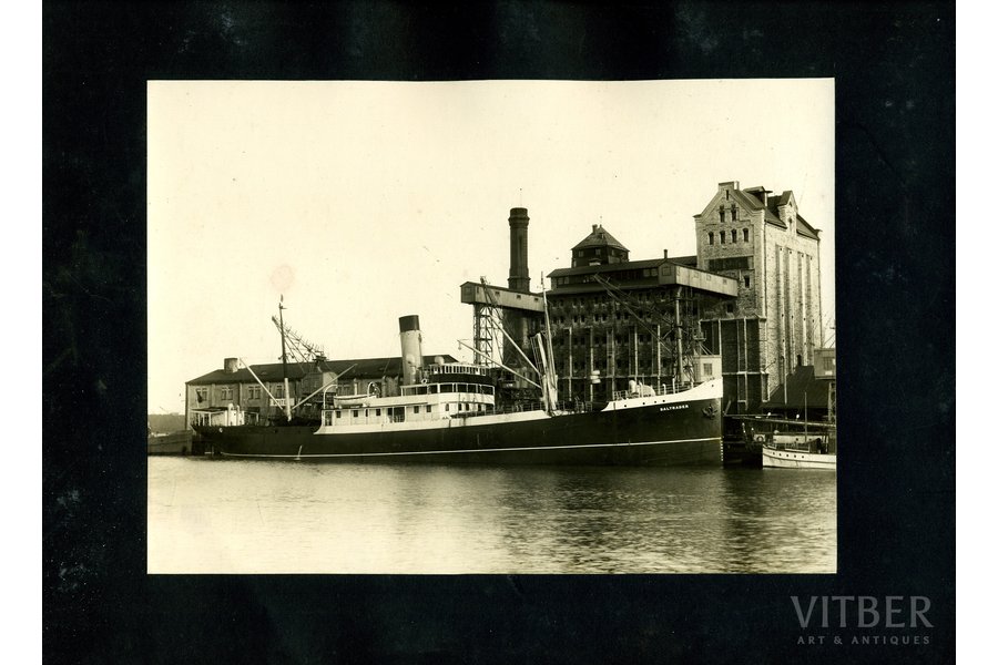 photography, Latvia, SS ship "Baltrader", 20-30ties of 20th cent., 22.5 x 16 cm