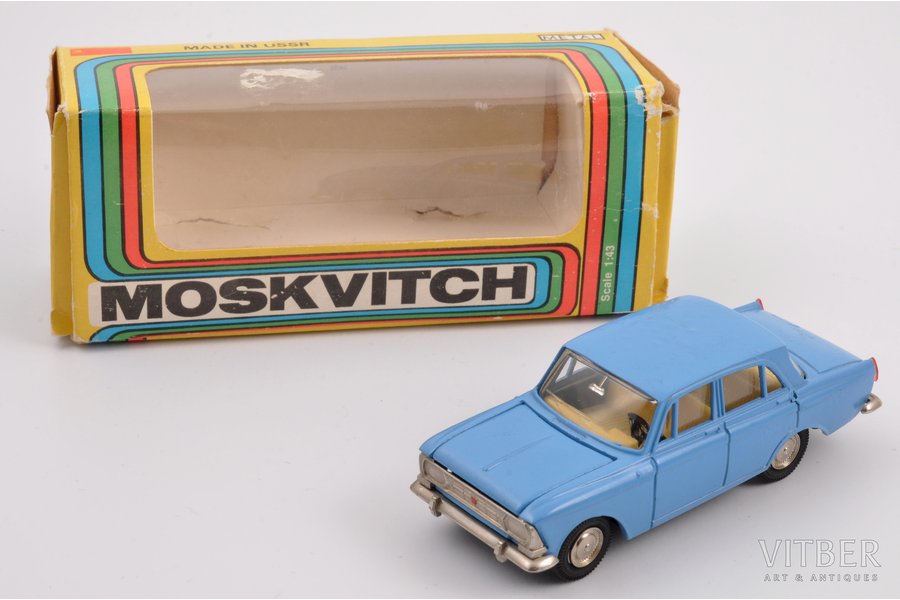 car model, Moskvitch 408 Article, metal, USSR, ~1975