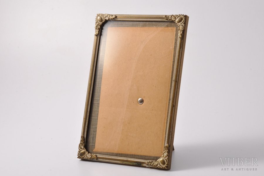 photo frame, with convex glass...