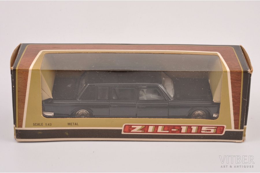 car model, ZIL 115, metal, USSR, 1988