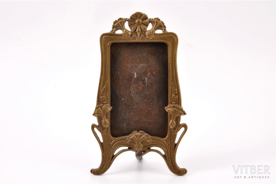 photo frame, Art Nouveau, Ges. Gesch, bronze, Germany, the beginning of the 20th cent., 15.7 x 9.4 cm, photo size 10 x 6 cm