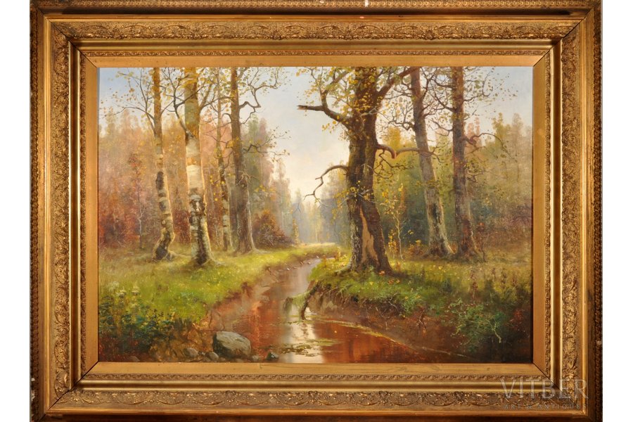 Rosen Carl (1864-1934), Autumn evening, canvas, oil, 105 x 131 cm