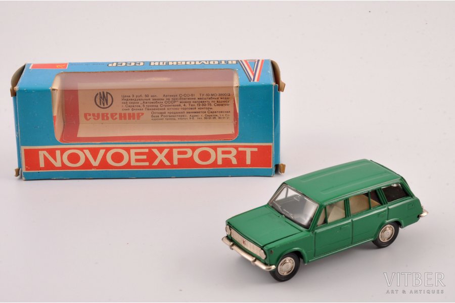 auto modelis, VAZ 2102 Nr. A11, metāls, PSRS, 1978 g.