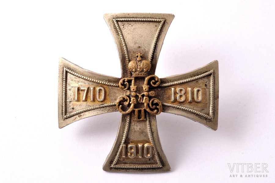 знак, Гвардейский экипаж, Российская Империя, начало 20-го века, 41 x 41 мм, 10.60 г, отсутствует закрутка