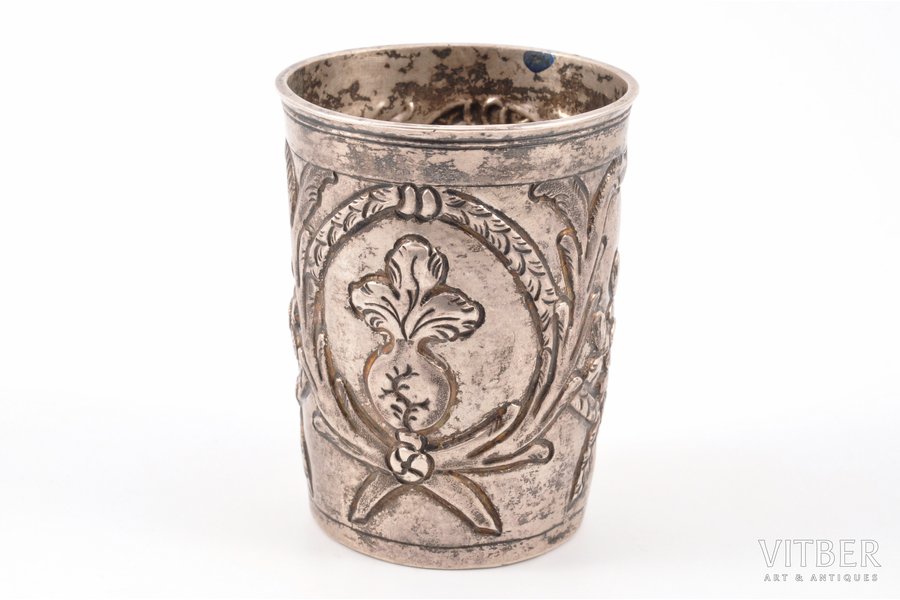 goblet, silver, 66.60 g, silver stamping, h 7.7 cm, 178(?), Moscow, Russia