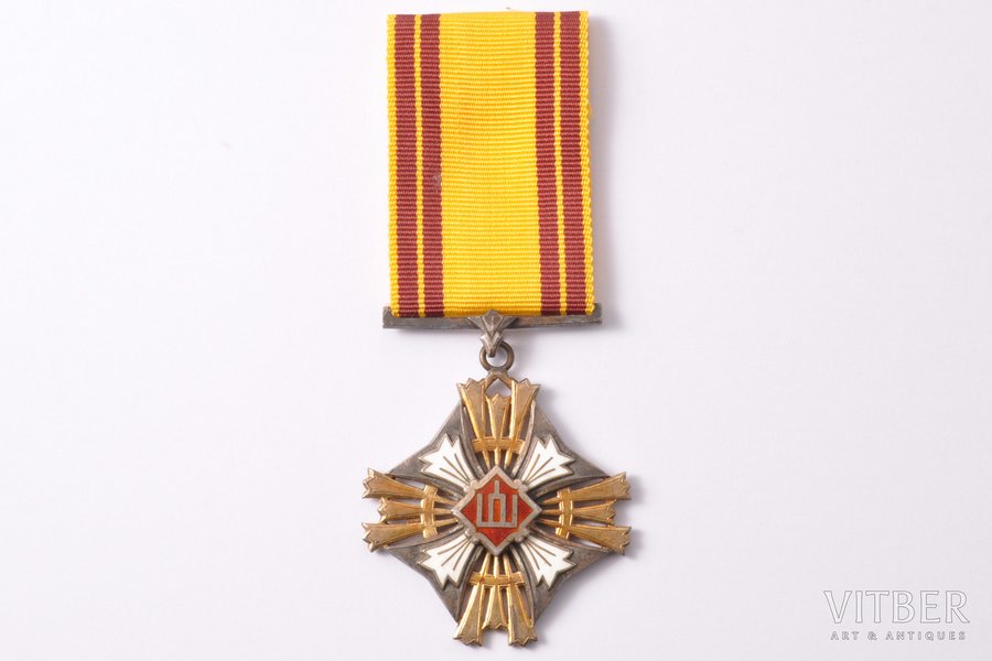 order, The Order of the Lithuanian Grand Duke Gediminas, 5th class, Lithuania, the 30ies of 20th cent., 49 x 42.8 mm