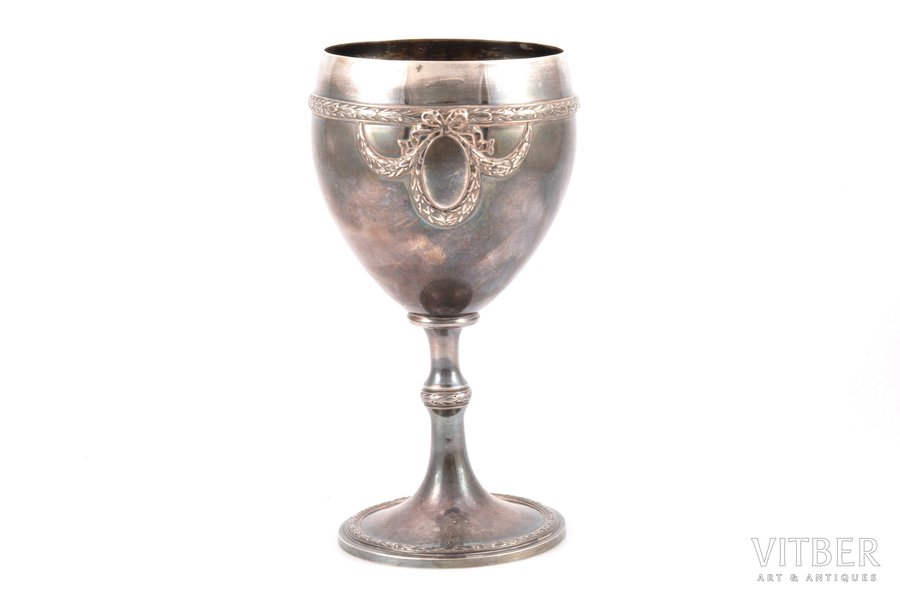cup, silver, 950 standard, 306.20 g, h 16.9 cm, Société Parisienne D'Orfèvrerie, 1910-1914, France