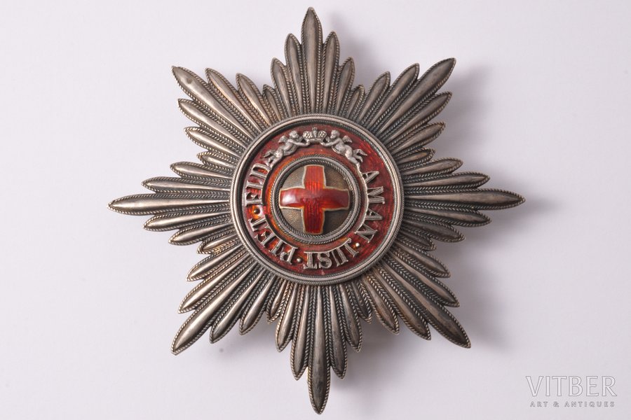 star of the order, for the Order of Saint Anna, silver, Russia, the end of 19th century, 89.7 x 88.3 mm, 49.95 g, Albert Keibel's workshop, 84 standard