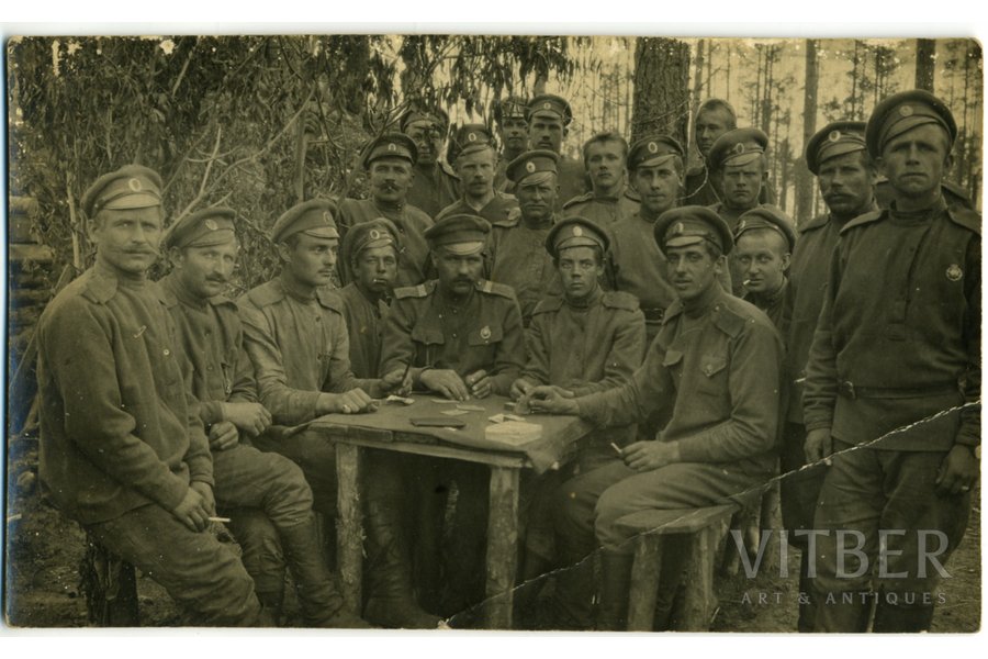 photography, Latvian Riflemen, Latvia, Russia, beginning of 20th cent., 13,6x8,2 cm