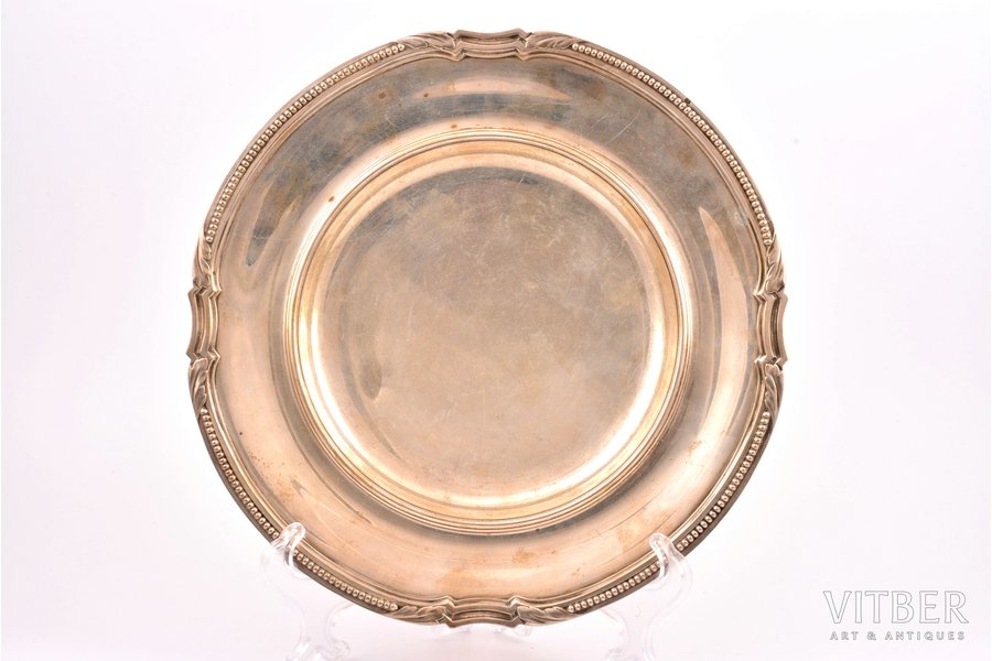 fruit dish, silver, 950 standard, 536.45 g, Ø 24 cm, Tetard Freres, the beginning of the 20th cent., Paris, France