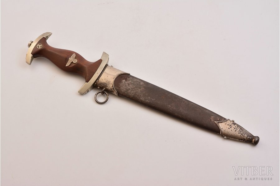 dagger, Sturmabteilung SA, Asso Solingen, blade length 22cm, handle length 12,5 cm, Germany, 1933-1935