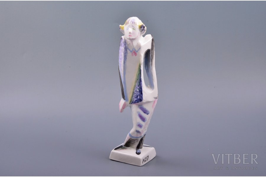 figurine, Marina Cvetayeva, porcelain, Russian Federation, sculpture's work, molder - Lev Naumovich Smorgon, 2017, 21 cm, model of 2008, author's edition 18 copies