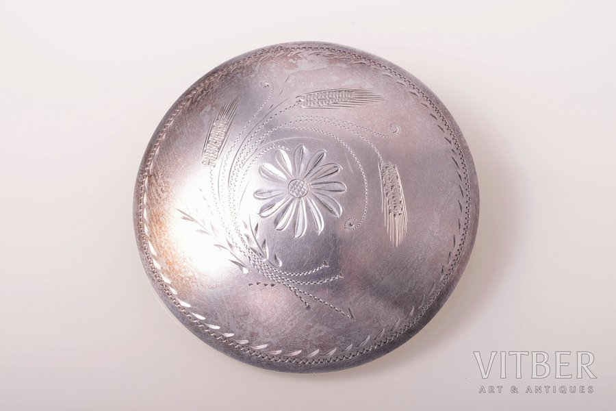 sakta, silver, 875 standard, 18.8 g., the item's dimensions Ø 6.2 cm, the 20ties of 20th cent., Latvia