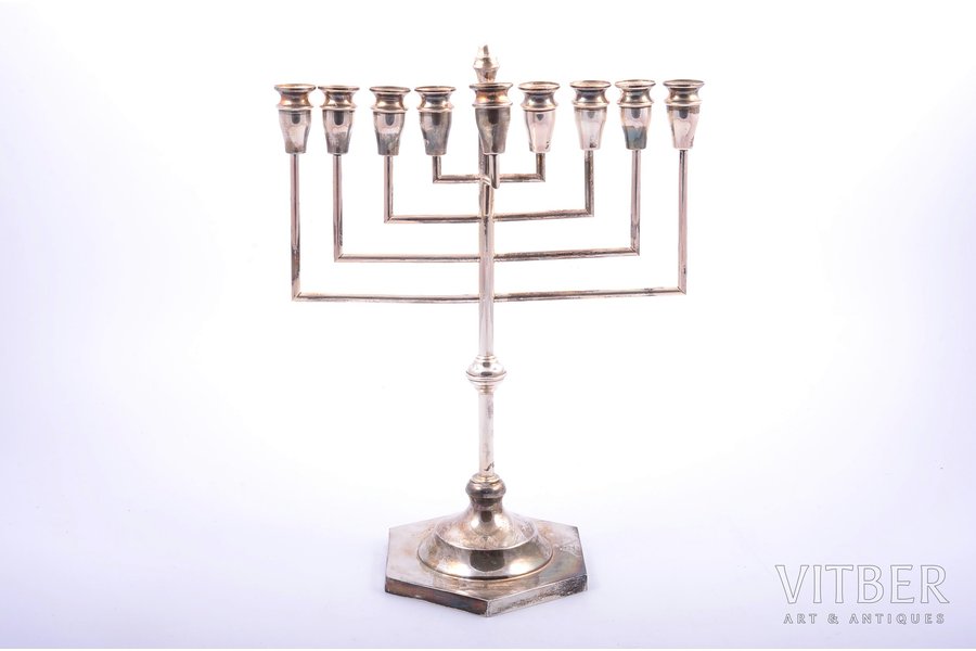 candlestick, silver, 925 standard, 296 g, 28.6 x 22 cm