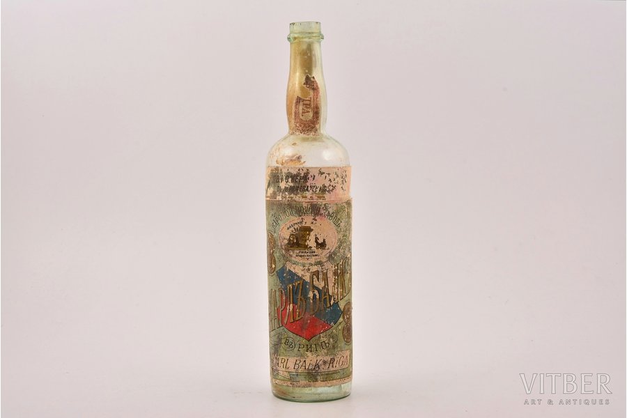 бутылка, Карл Балк, Рига, Российская империя, рубеж 19-го и 20-го веков, 23.5 см