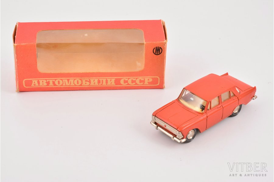 auto modelis, Moskvič 412 Nr. A10, IŽ-MOSKVIČ-412-IŽ, numura kļūda "Modelis A8", metāls, PSRS, ~1977 g.