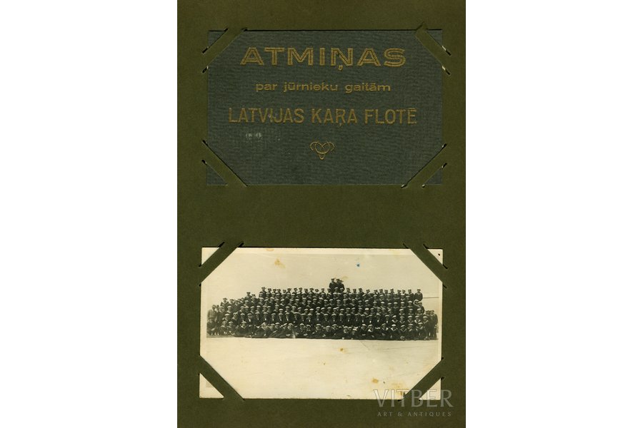 62 photographies, photo album - memories of the sailor's service in Latvian War Fleet, Latvia, 20-30ties of 20th cent., 14x9, 19,5x12,5 cm